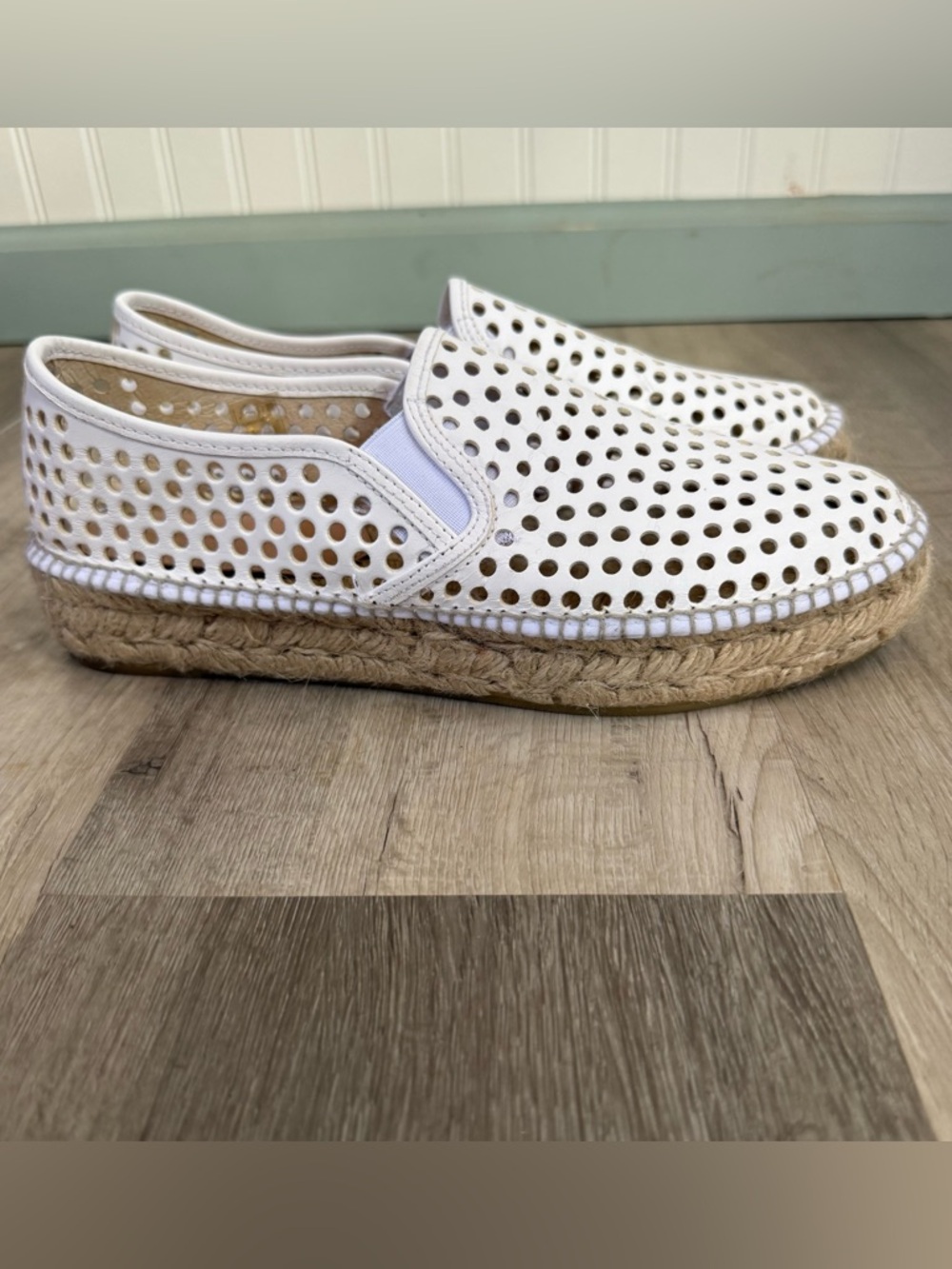 Loeffler Randall Rowan Platform Espadrilles White size 41 - Picture 2 of 12